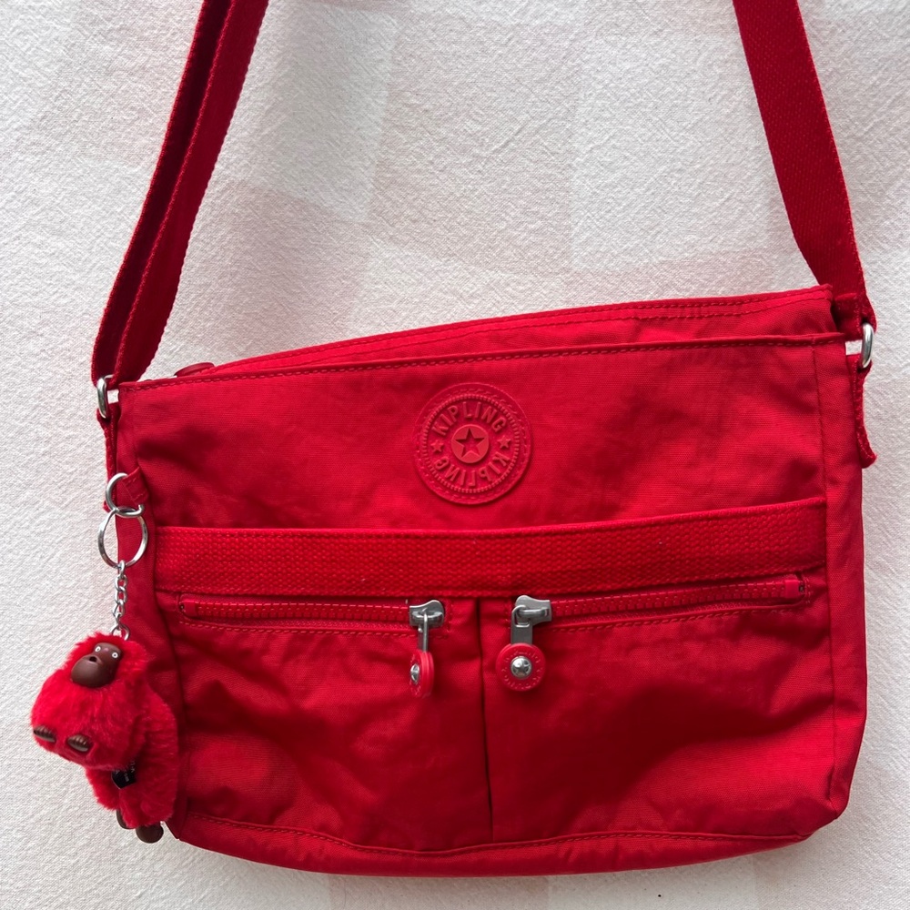 Kipling Angie Red Crossbody Bag